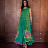 RASA DRESS SLEEVELESS, GREEN // MULTI