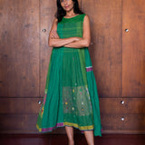 RASA DRESS SLEEVELESS, GREEN // MULTI