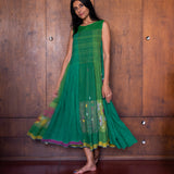 RASA DRESS SLEEVELESS, GREEN // MULTI