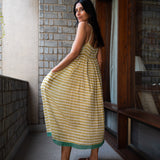 SUN SLIP DRESS, STRIPE YELLOW