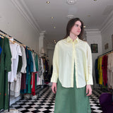 SURYA SHIRT, BUTTER YELLOW COTTON POPLIN