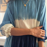 SKY DRESS, BLUE / INDIGO COTTON