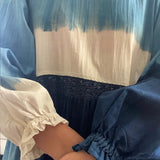 SKY DRESS, BLUE / INDIGO COTTON
