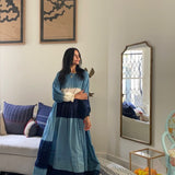SKY DRESS, BLUE / INDIGO COTTON