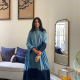SKY SHIRT DRESS, BLUE / INDIGO COTTON