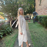 JASMINE DRESS, IVORY/RED POLKA COTTON