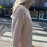 MANER SWING DRESS, PINK GINGHAM COTTON
