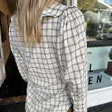 INDUS SHIRT, IVORY CHECK COTTON