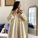 SWATI DRESS, IVORY / YELLOW