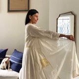 SWATI DRESS, IVORY / YELLOW
