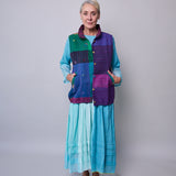 RAINBOW VEST, MULTICOLOUR WOOL SILK