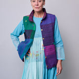 RAINBOW VEST, MULTICOLOUR WOOL SILK