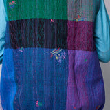 RAINBOW VEST, MULTICOLOUR WOOL SILK