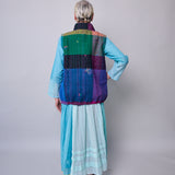RAINBOW VEST, MULTICOLOUR WOOL SILK