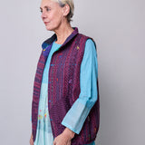 RAINBOW VEST, MULTICOLOUR WOOL SILK