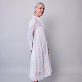 FLORA PANEL DRESS, WHITE