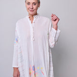 FLORA PANEL DRESS, WHITE