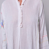 FLORA PANEL DRESS, WHITE