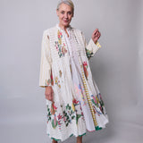 SUMMER COAT DRESS, WHITE // YELLOW STRIPE
