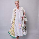 SUMMER COAT DRESS, WHITE // YELLOW STRIPE