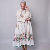 SUMMER COAT DRESS, WHITE // YELLOW STRIPE