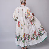SUMMER COAT DRESS, WHITE // YELLOW STRIPE