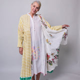 SUMMER COAT DRESS, WHITE // YELLOW STRIPE