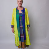 AMETHYST COAT, MULTI COLOURED CASHMERE SILK