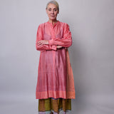 BLUSH SERENITY DRESS, PINK COTTON SILK