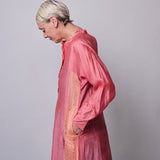 BLUSH SERENITY DRESS, PINK COTTON SILK