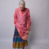 BLUSH SERENITY DRESS, PINK COTTON SILK
