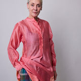 BLUSH SERENITY DRESS, PINK COTTON SILK