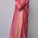 BLUSH SERENITY DRESS, PINK COTTON SILK