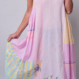 DELILAH DRESS SLEEVELESS, PASTEL PINK COTTON