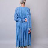 AZURE DRESS, BLUE COTTON