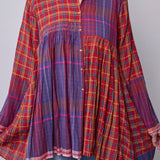 RUBY SHIRT, RED COTTON