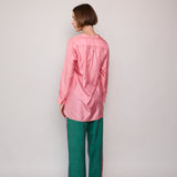 RUBY SHIRT, PINK SILK