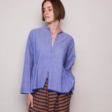 SIVA SHIRT, BLUE COTTON