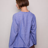 SIVA SHIRT, BLUE COTTON