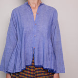 SIVA SHIRT, BLUE COTTON