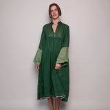 FOREST PANEL DRESS, GREEN