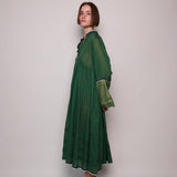 FOREST PANEL DRESS, GREEN