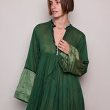 FOREST PANEL DRESS, GREEN
