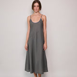 TARA SLIP, KHAKHI LINEN