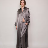 MELANY PANT, SATIN SILK SILVER