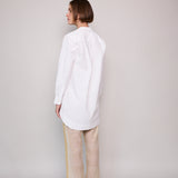 DOVE PLEAT SHIRT, POPLIN WHITE
