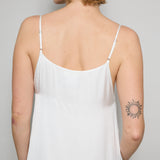 VELA SLIP DRESS, IVORY MODAL