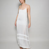 VELA SLIP DRESS, IVORY MODAL