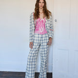 BOTANIC COAT, COTTON SILK CHECKERED INJIRI//LAKSHMI