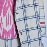 BOTANIC COAT, COTTON SILK CHECKERED INJIRI//LAKSHMI